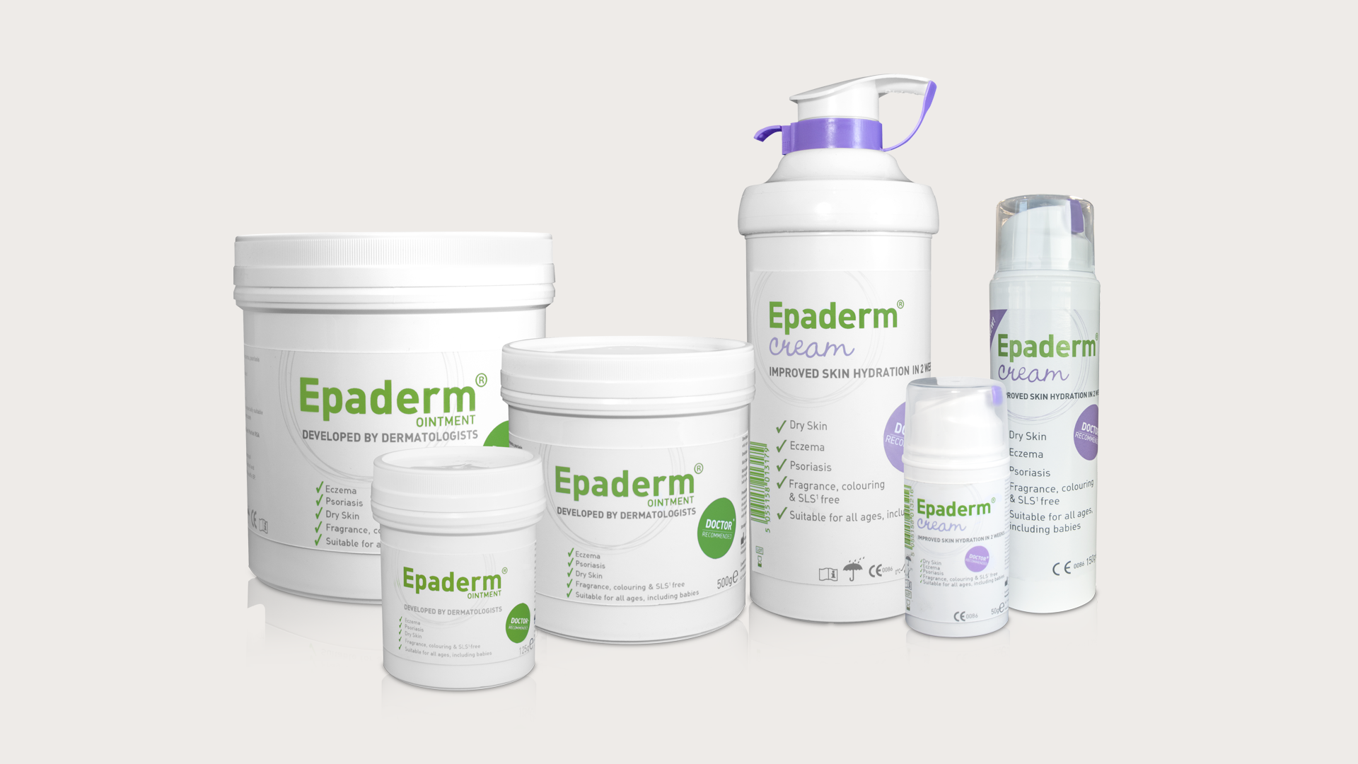 Epaderm product range